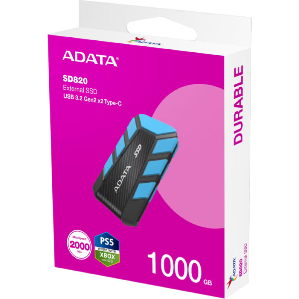 Накопичувач SSD USB 3.2 1TB SD820 ADATA (SD820-1000G-CBU)
