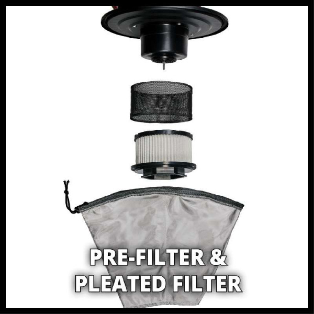 Пилосос професійний для золи Einhell TC-AV 1718 DW 1200Вт 170мБар контейнер 18л 3.25кг