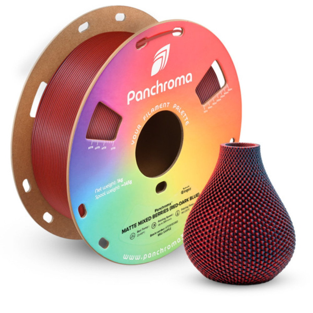 Пластик для 3D-принтера Polymaker PLA PANCHROMA DUAL MATTE 1,75mm 1kg MIXED BERRIES (CA04048)