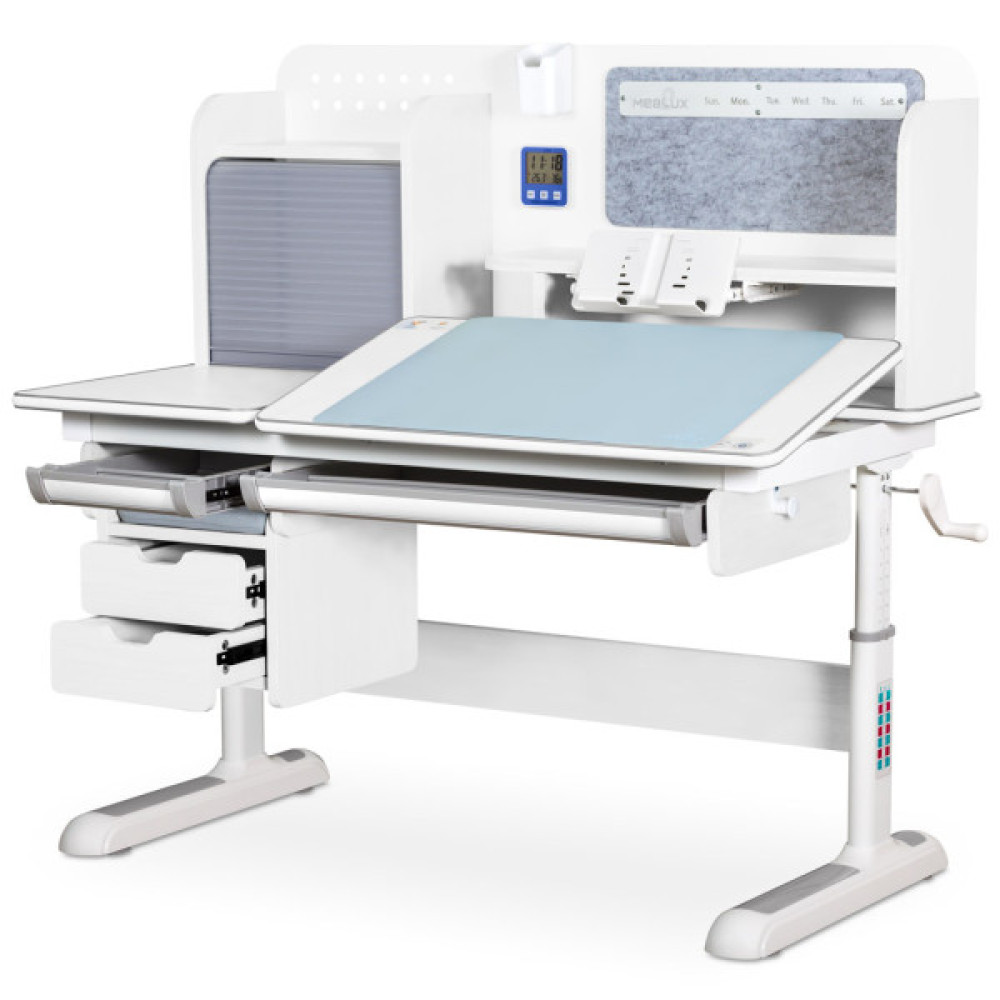 Парта Mealux Winnipeg Multicolor Plus WG Grey (BD-630 WG з тумбою)