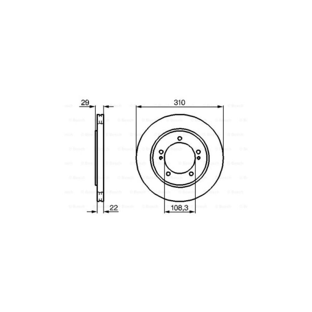 Гальмівний диск Bosch 0 986 478 839 Гальмівний диск Bosch 0 986 478 839