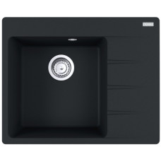Мийка кухонна Franke Centro, фраграніт, прямокутник, з крилом, 620х500х200мм, чаша - 1, накладна, CNG 611-62 TL , чорний матовий