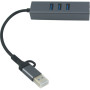 Концентратор USB 3.0 Type-C/Type-A to RJ45 Gigabit Lan, 3*USB 3.0, cable 13 cm Dynamode (DM-AD-GLAN-U3) Концентратор USB 3.0 Type-C/Type-A to RJ45 Gigabit Lan, 3*USB 3.0, cable 13 cm Dynamode (DM-AD-GLAN-U3)