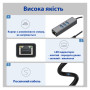 Концентратор USB 3.0 Type-C/Type-A to RJ45 Gigabit Lan, 3*USB 3.0, cable 13 cm Dynamode (DM-AD-GLAN-U3) Концентратор USB 3.0 Type-C/Type-A to RJ45 Gigabit Lan, 3*USB 3.0, cable 13 cm Dynamode (DM-AD-GLAN-U3)