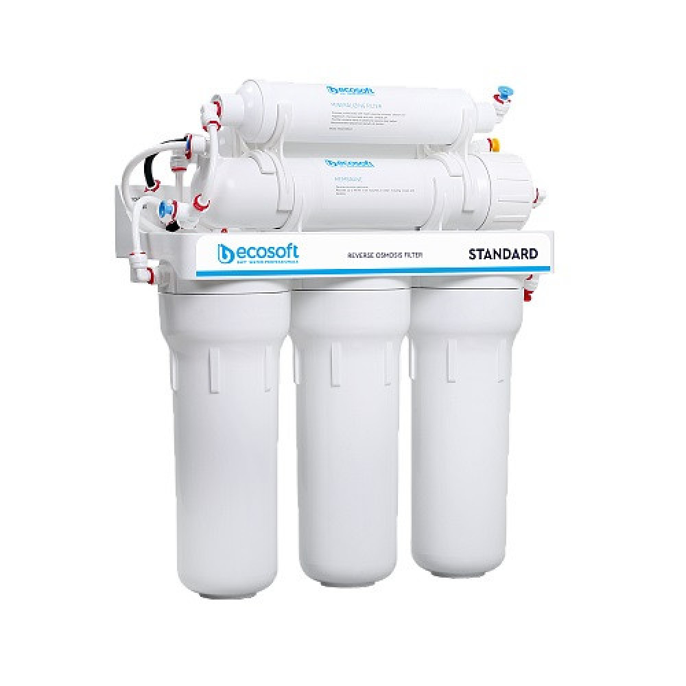 Фільтр зворотного осмосу Ecosoft Standard 6-50M з мінералізатором, мембрана 50gpd, кран капля