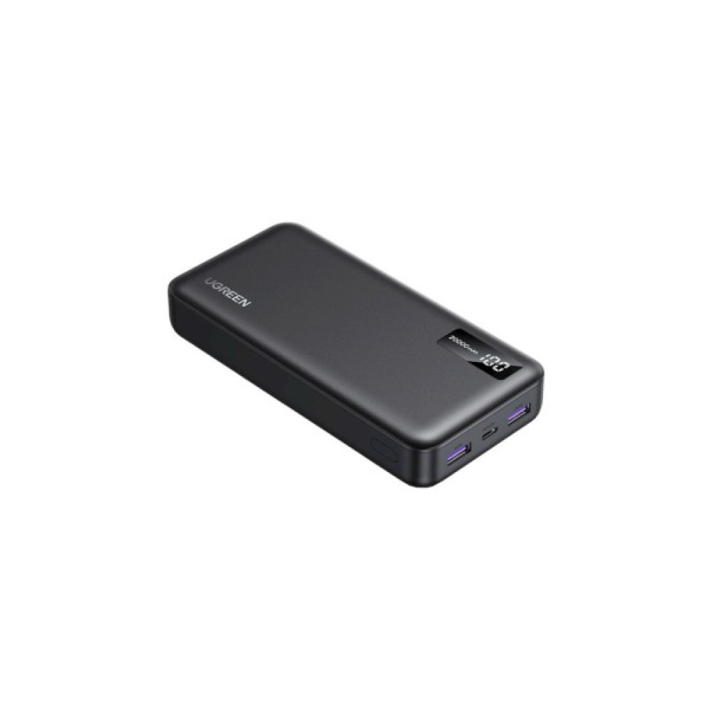 Батарея універсальна Ugreen 20000mAh 22,5W PD, 2хUSB-A, 2xUSB-C Black (PB312) (25683)