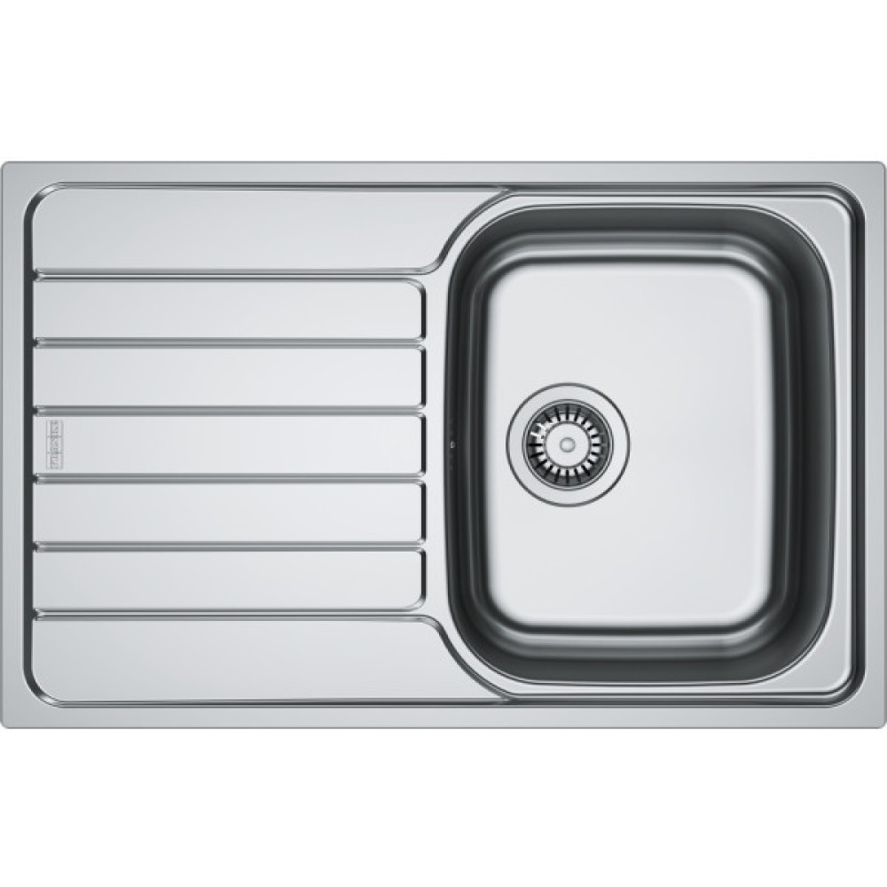 Мийка кухонна Franke Spark, нерж.сталь, прямокутник, з крилом, 780х500х340мм, чаша - 1, врізна, SKL 611-78, нерж декор
