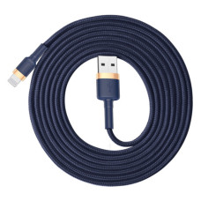 Дата кабель USB 2.0 AM to Lightning 2.0m 1.5A Cafule gold+blue Baseus (CALKLF-CV3)