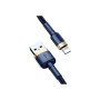 Дата кабель USB 2.0 AM to Lightning 2.0m 1.5A Cafule gold+blue Baseus (CALKLF-CV3)