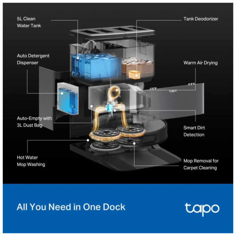 Пилосос TP-Link Tapo RV50 Pro Omni