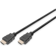Кабель DIGITUS HDMI (M/M), High speed/Ethernet, 1м, чорний