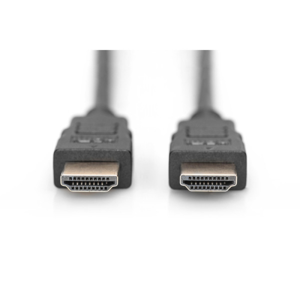 Кабель DIGITUS HDMI (M/M), High speed/Ethernet, 1м, чорний