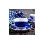 Блюдце Ancap серія Verona Millecolori 12 см Blue для серій "Verona/Torino/Roma Millecolori Hand Painted" (34405)
