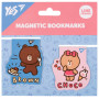 Закладки для книг Yes магнітні Line Friends Brown and Choco, 2шт (708106) Закладки для книг Yes магнітні Line Friends Brown and Choco, 2шт (708106)