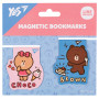 Закладки для книг Yes магнітні Line Friends Brown and Choco, 2шт (708106) Закладки для книг Yes магнітні Line Friends Brown and Choco, 2шт (708106)