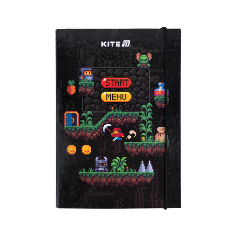 Папка для зошитів Kite В5 на гумці Pixel Game (K25-210-2)