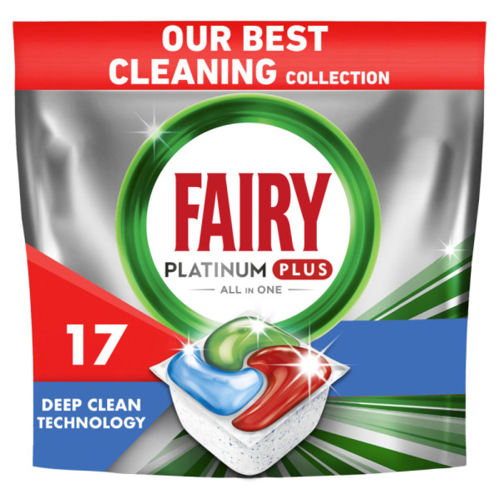 Таблетки для посудомийних машин Fairy Platinum Plus All in One Fresh Herbal Breeze 17 шт. (8006540728772)