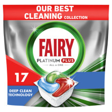 Таблетки для посудомийних машин Fairy Platinum Plus All in One Fresh Herbal Breeze 17 шт. (8006540728772)