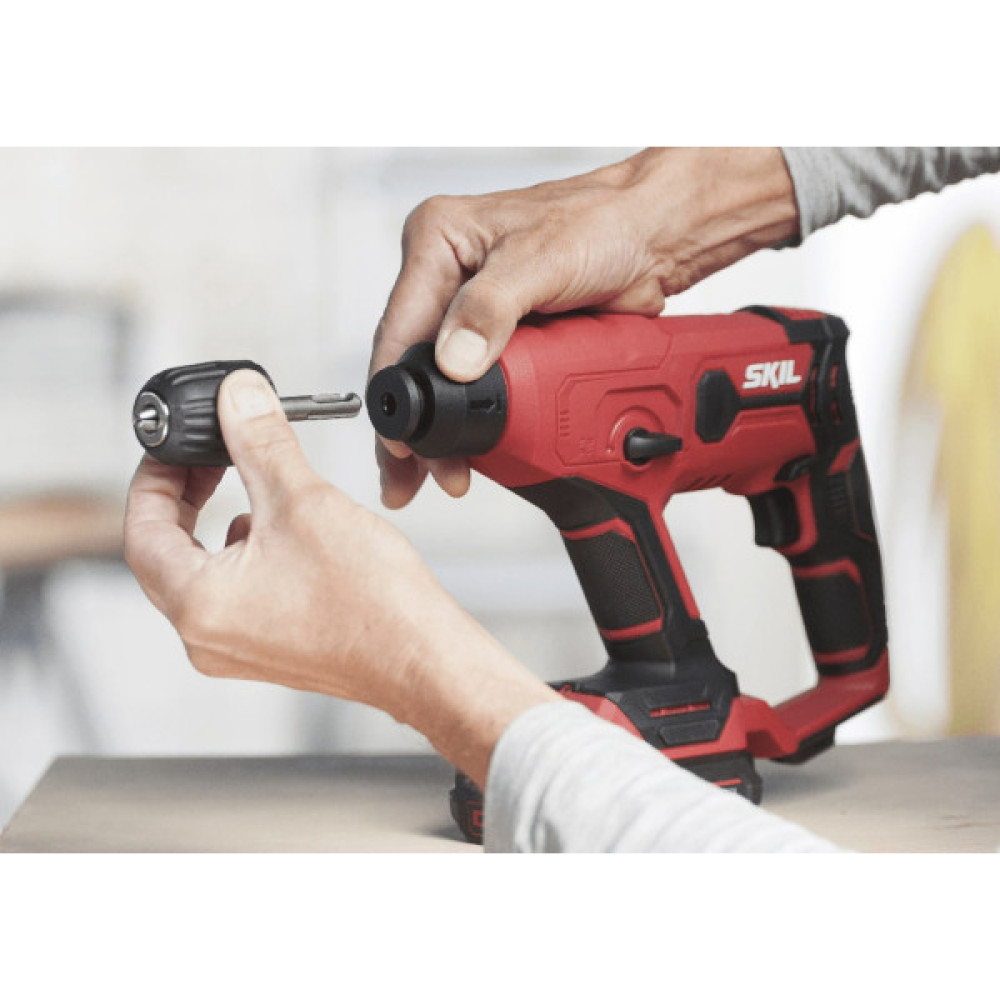 Перфоратор акумуляторний SKIL 3810 CA SDS-plus+ШЗП 20В 1Дж аксесуари кейс 1.5кг без АКБ та ЗП