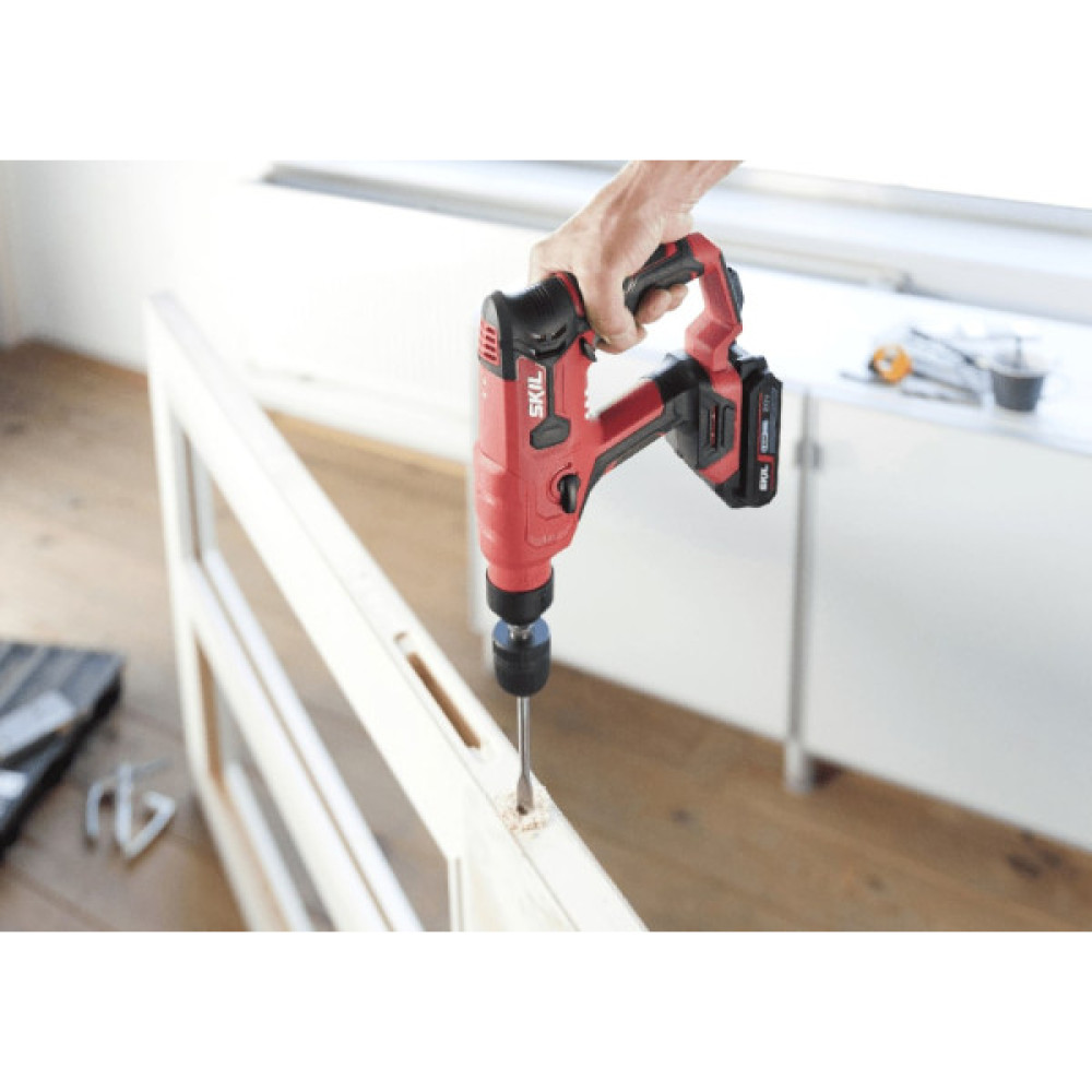 Перфоратор акумуляторний SKIL 3810 CA SDS-plus+ШЗП 20В 1Дж аксесуари кейс 1.5кг без АКБ та ЗП