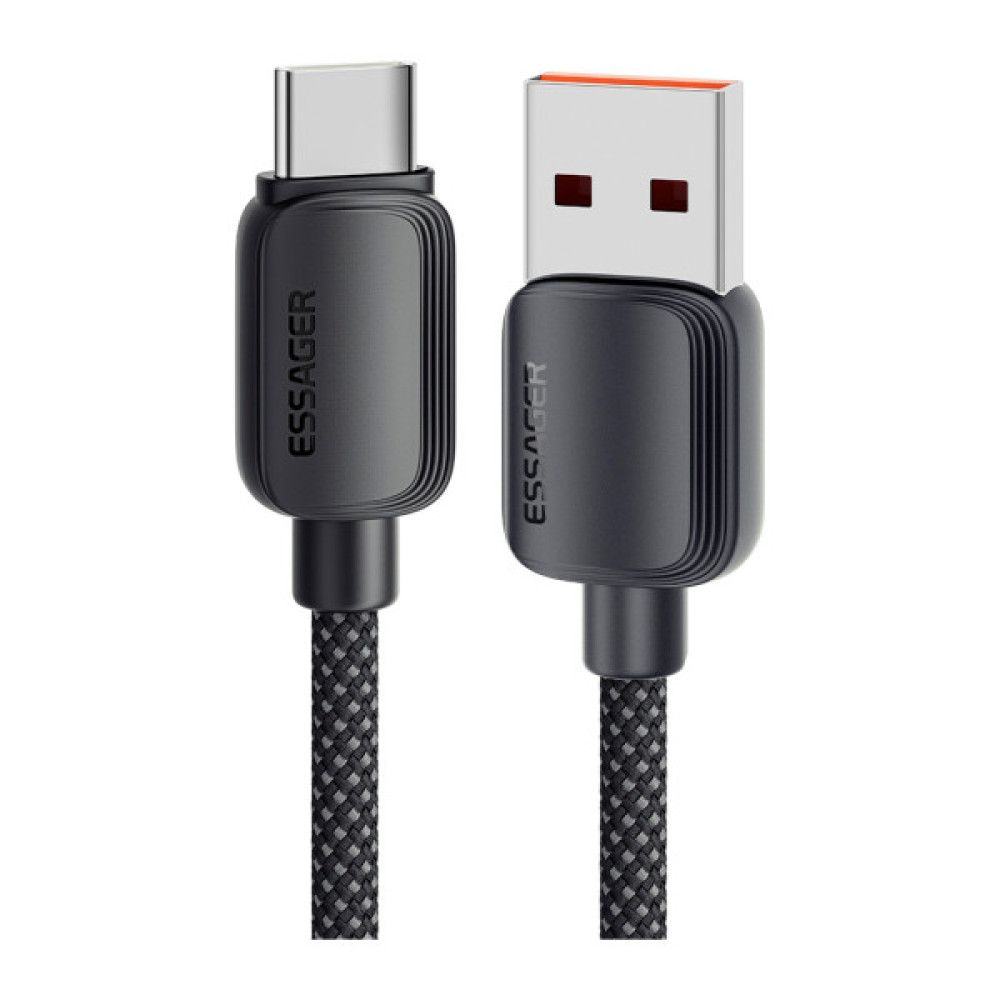 Дата кабель USB 2.0 AM to USB-C 2.0m 100W black Essager (EXC7A-WLA01-P)