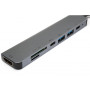 Концентратор Vinga Type-C to 4K HDMI+2*USB3.0+SD+TF+PD+USB-C 3.1 Gen1 aluminium (VCPHTC7AL) Концентратор Vinga Type-C to 4K HDMI+2*USB3.0+SD+TF+PD+USB-C 3.1 Gen1 aluminium (VCPHTC7AL)