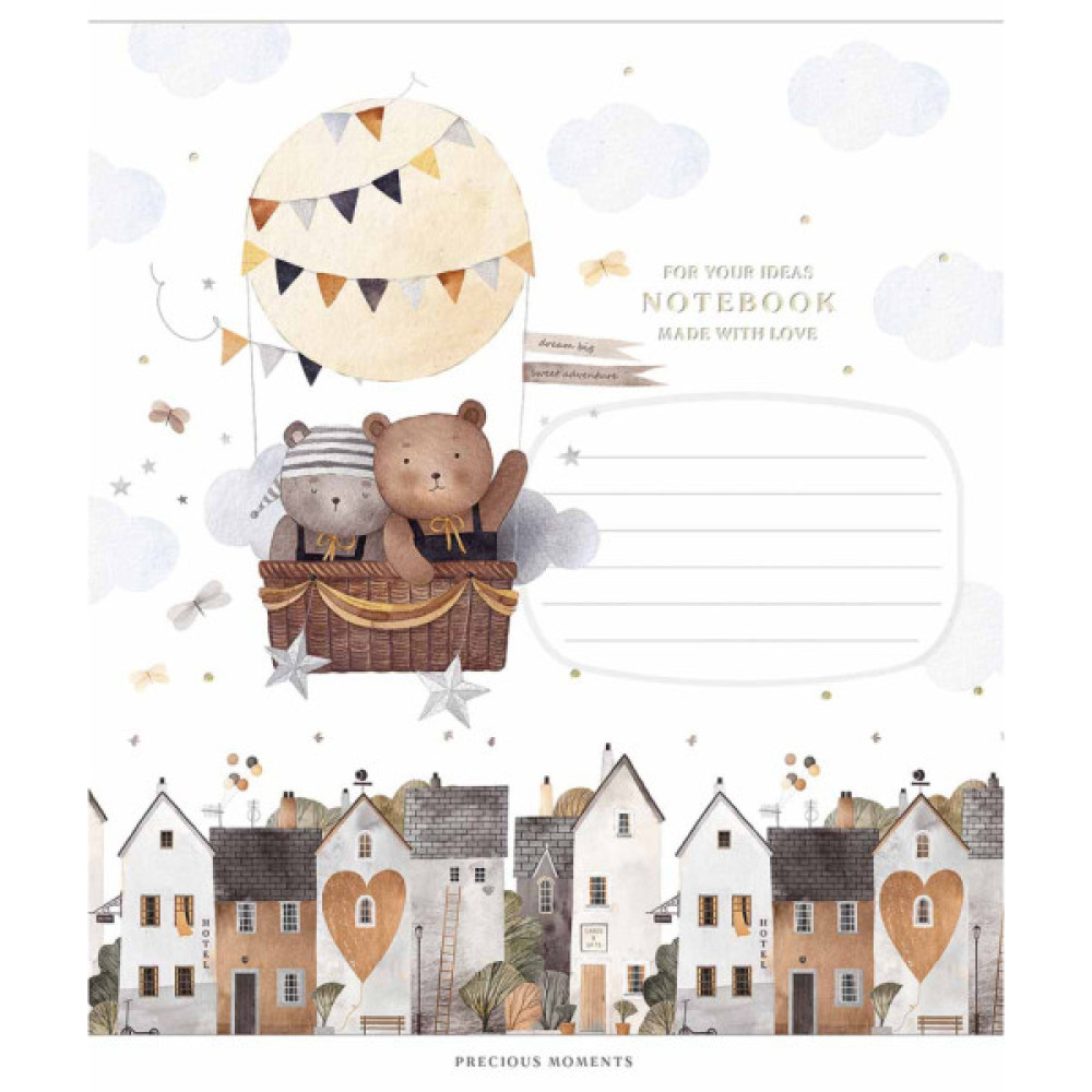 Зошит Школярик Precious moments 12 аркушів коса лінія (012-3506C)