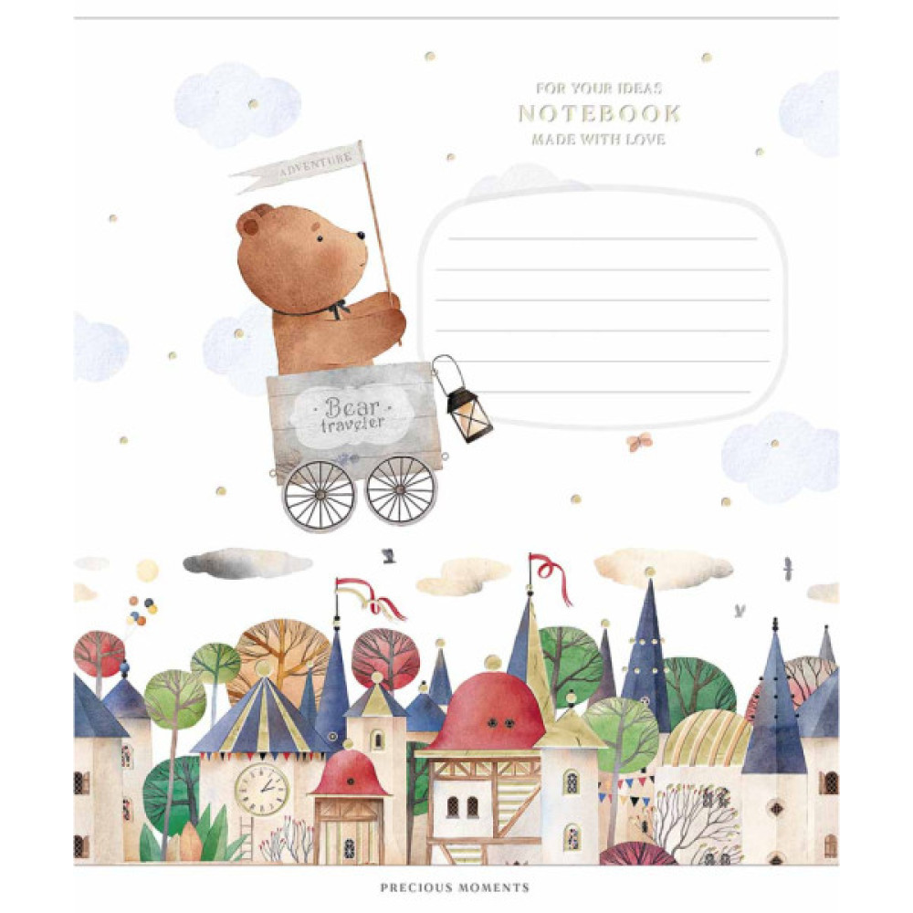 Зошит Школярик Precious moments 12 аркушів коса лінія (012-3506C)
