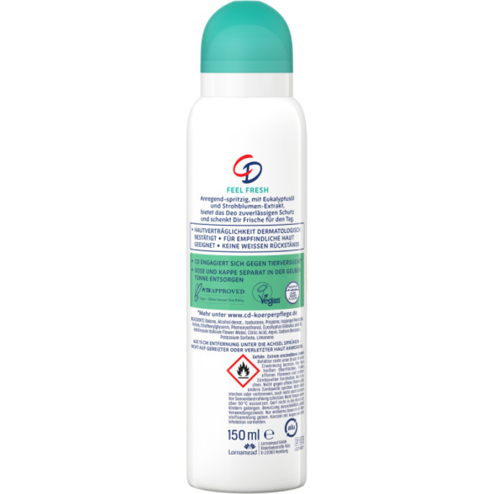 Дезодорант CD Відчуття свіжості Спрей 150 мл (4045612009528)