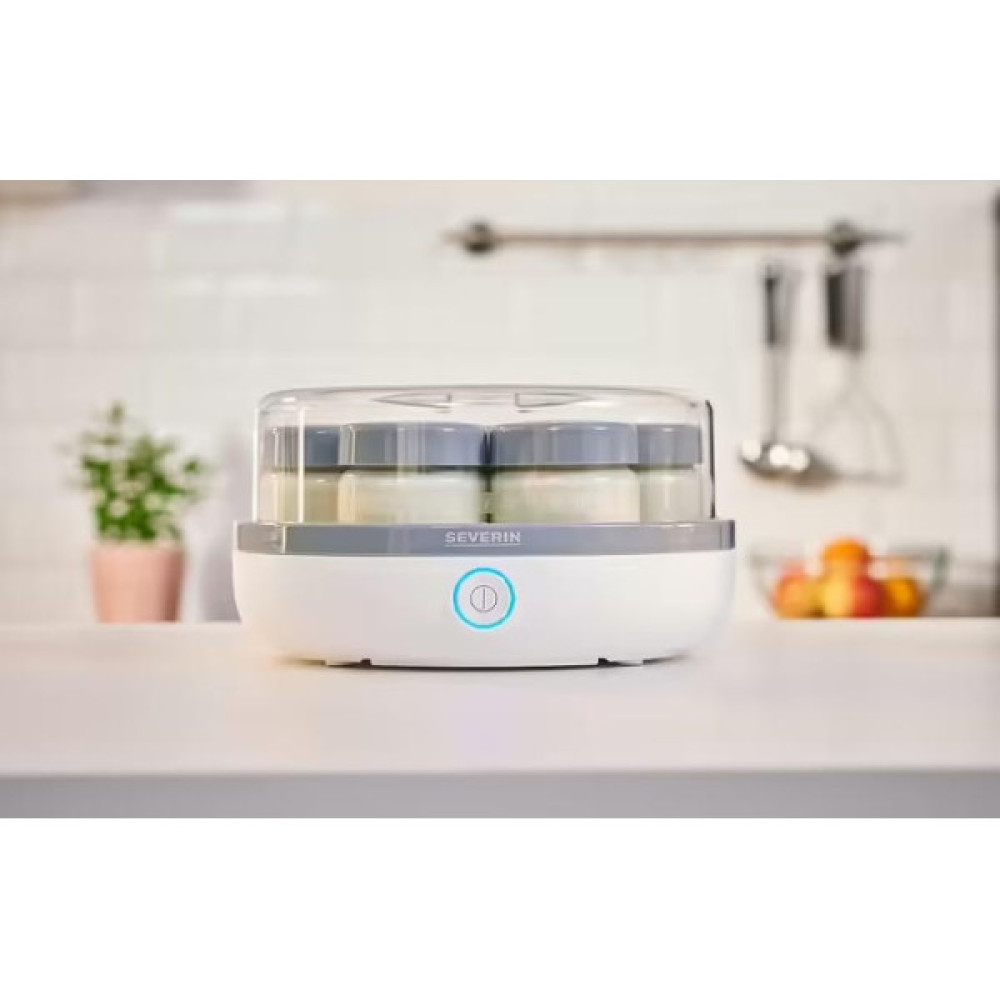 Йогуртниця  Severin 13Вт, пластик, біло-сірий