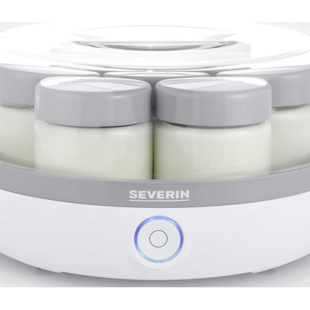 Йогуртниця  Severin 13Вт, пластик, біло-сірий