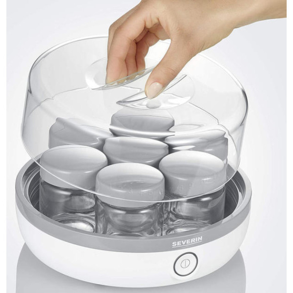 Йогуртниця  Severin 13Вт, пластик, біло-сірий