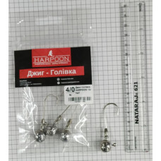 Джиг-голівка Harpoon No.4/0 15г 4шт (7407000012690)