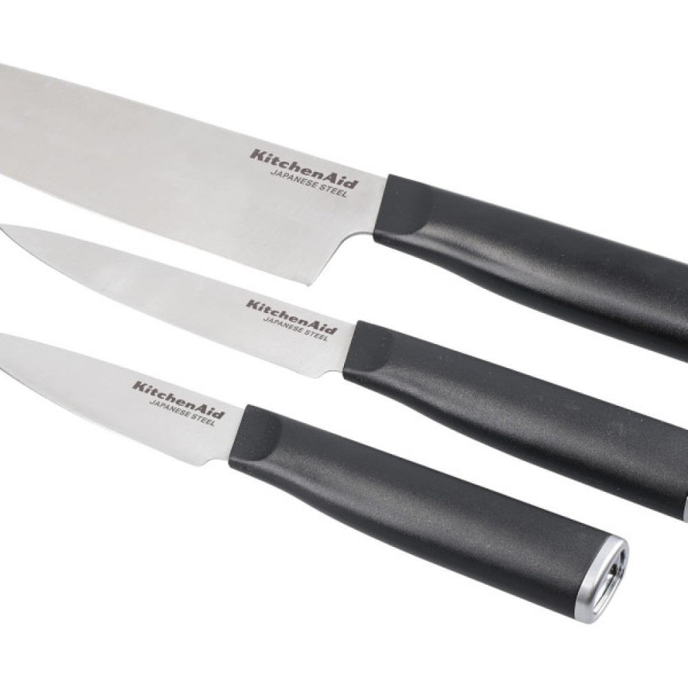 Набір ножів KitchenAid Classic з захисними чохлами, 3 предмети (KEG3PTHEOHOBA)