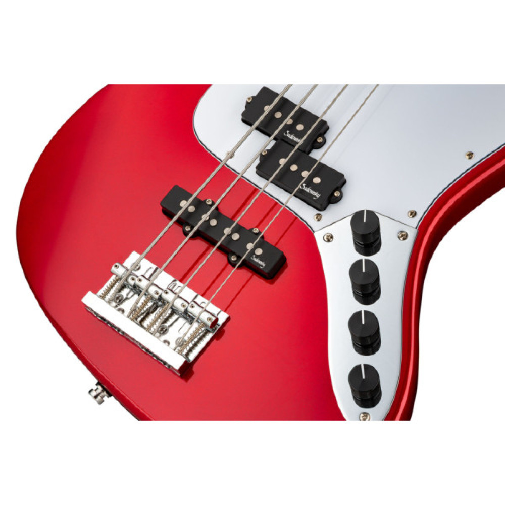 Бас-гітара Sadowsky MetroExpress 21-Fret Hybrid P/J Bass Maple 4-String - Candy Apple Red Metallic (SME21HP4 31M OKU FR)