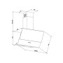 Витяжка кухонна Eleyus Della 700 60 WH Витяжка кухонна Eleyus Della 700 60 WH