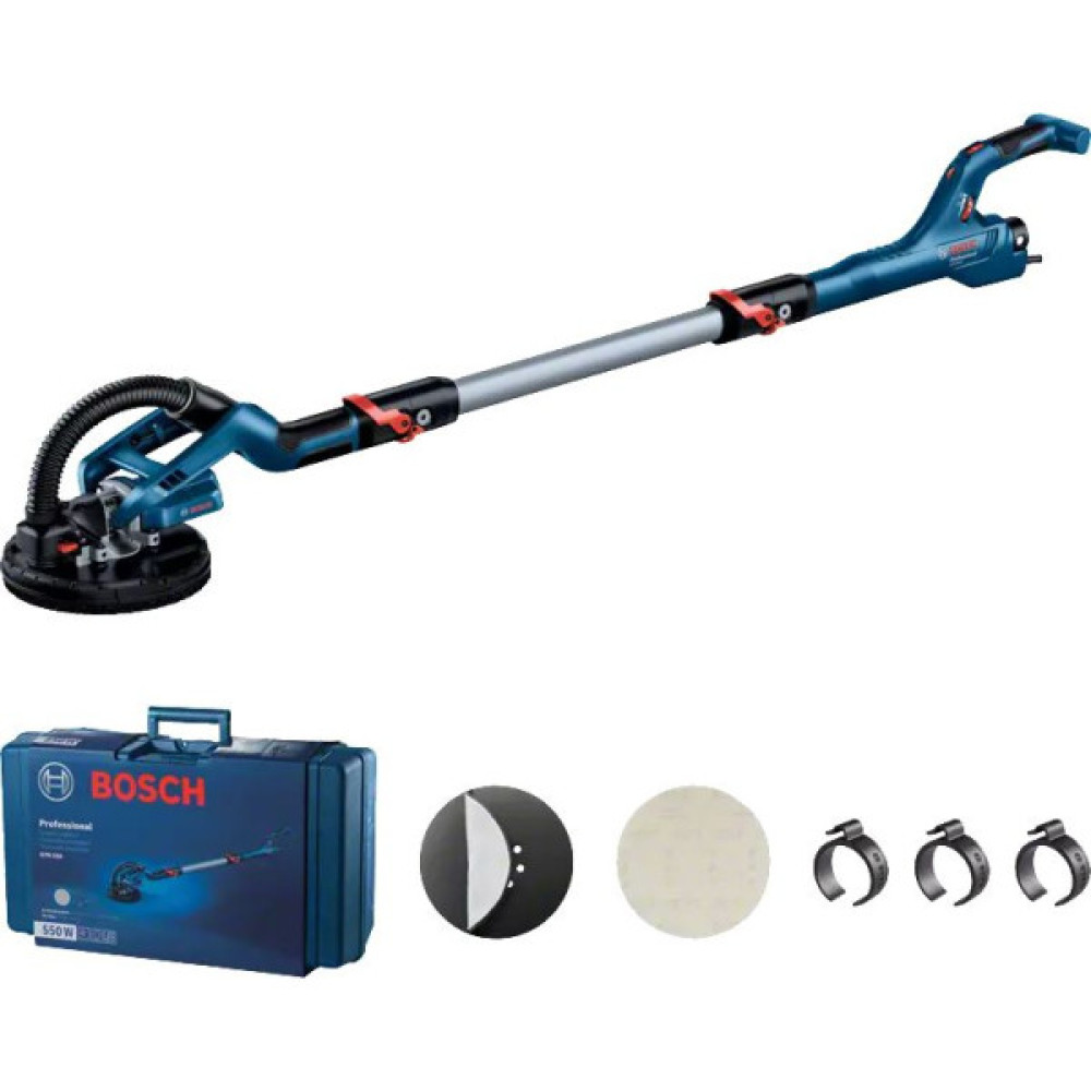 Шліфмашина для стін та стелі Bosch Professional GTR 550 550Вт 225мм 340-910об/хв 4.8кг