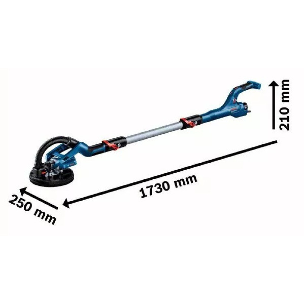 Шліфмашина для стін та стелі Bosch Professional GTR 550 550Вт 225мм 340-910об/хв 4.8кг