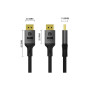 Кабель мультимедійний DisplayPort M to DisplayPort M 1.5m V2.1 16K black ColorWay (CW-CBDP091-BK)