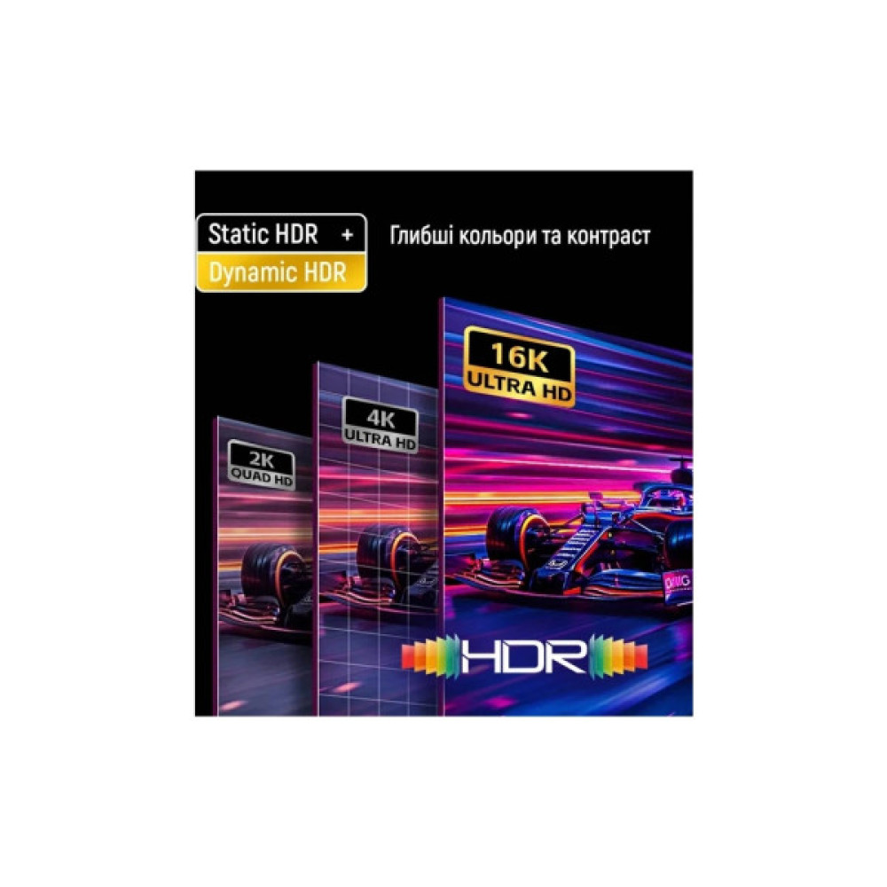 Кабель мультимедійний DisplayPort M to DisplayPort M 1.5m V2.1 16K black ColorWay (CW-CBDP091-BK)