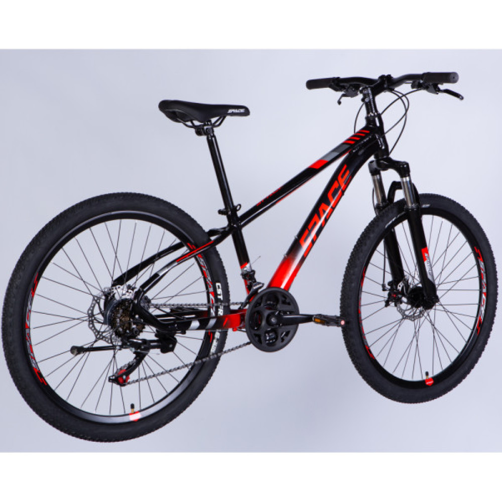 Велосипед Space 24" MERCURY DD FR рама-11" AL 2026 чорно-червоний (OPS-SP-24-065)