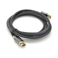 Кабель мультимедійний HDMI M to HDMI M 1.0m V2.0 4K black VEGGIEG (YT-HDMI(M)/(M)HX-1/19700)