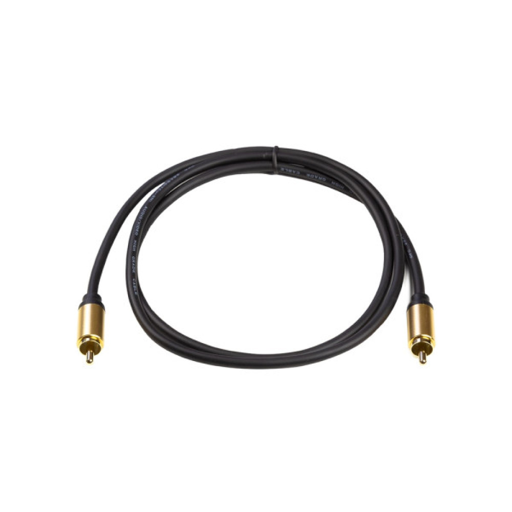 Кабель мультимедійний 1xRCA M to 1xRCA M 1.0m PowerPlant (CA911752)