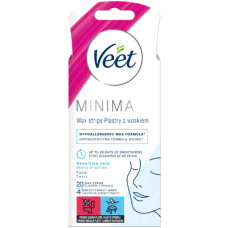 Воскові смужки Veet Minima Гіпоалергенні для чутливої шкіри обличчя 20 шт. (5900627095883) Воскові смужки Veet Minima Гіпоалергенні для чутливої шкіри обличчя 20 шт. (5900627095883)