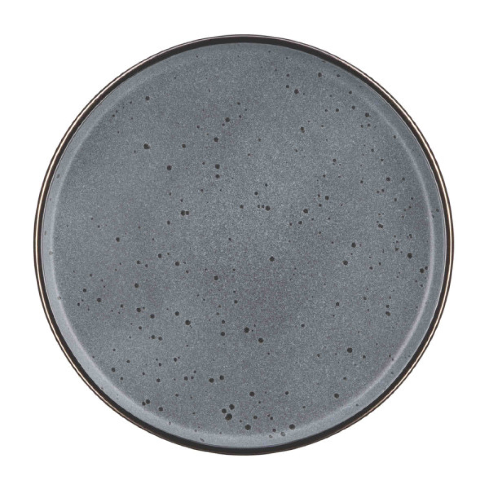 Тарілка Ardesto Fasano, 26см, кераміка, сірий темний (AR0326FDG)