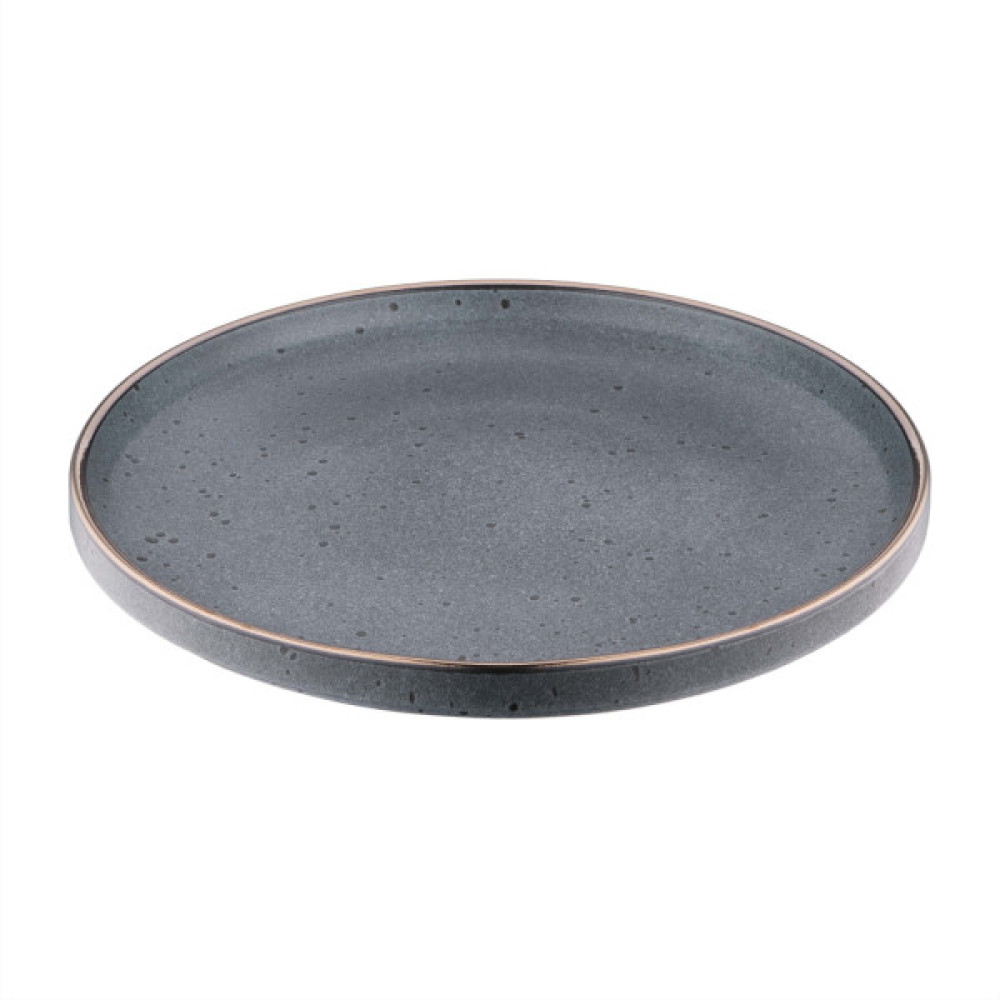 Тарілка Ardesto Fasano, 26см, кераміка, сірий темний (AR0326FDG)