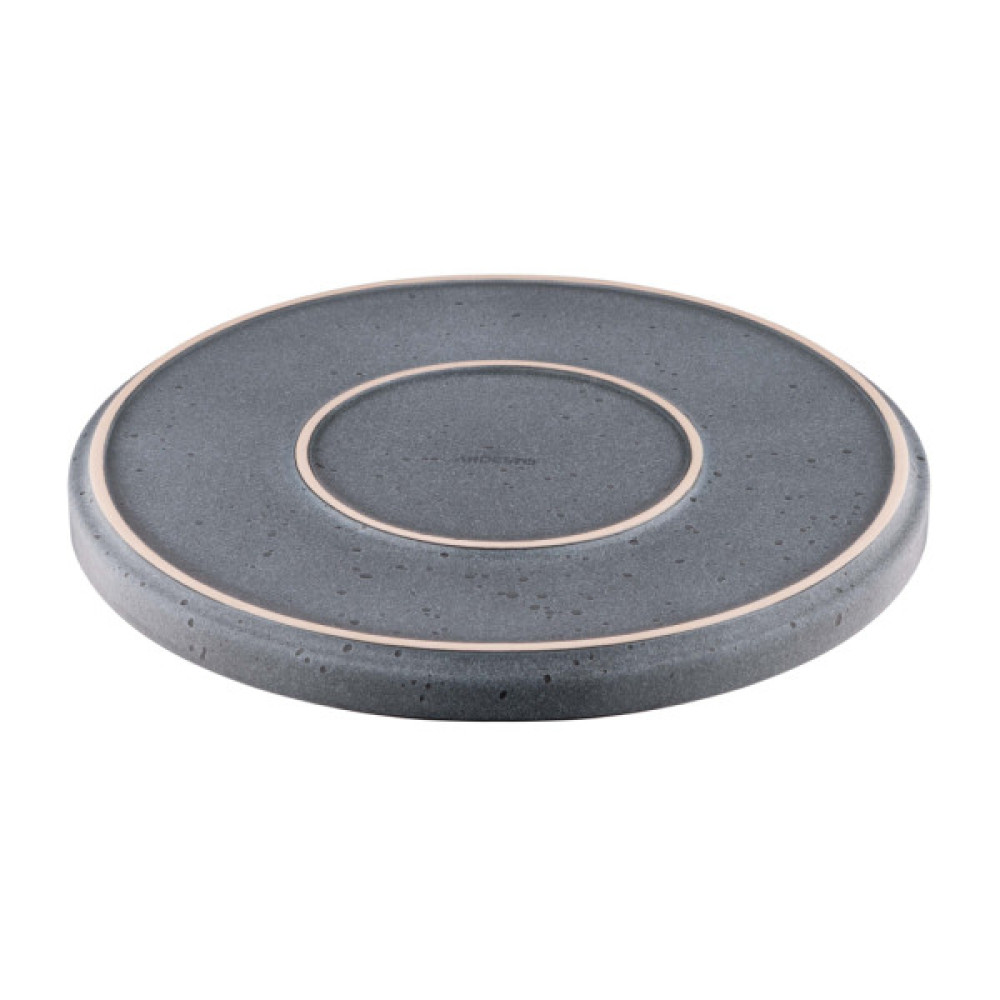 Тарілка Ardesto Fasano, 26см, кераміка, сірий темний (AR0326FDG)