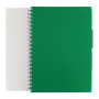 Блокнот Optima A4 Adamant пластикова обкладинка, з розділювачами та перфорацією, 120 аркушів, клітинка зелений (O20843-04)