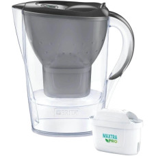 Фільтр-глечик Brita Marella XL Memo MXPro 3.5л (2л очищеної води) з фільтр-картриджем, сірий