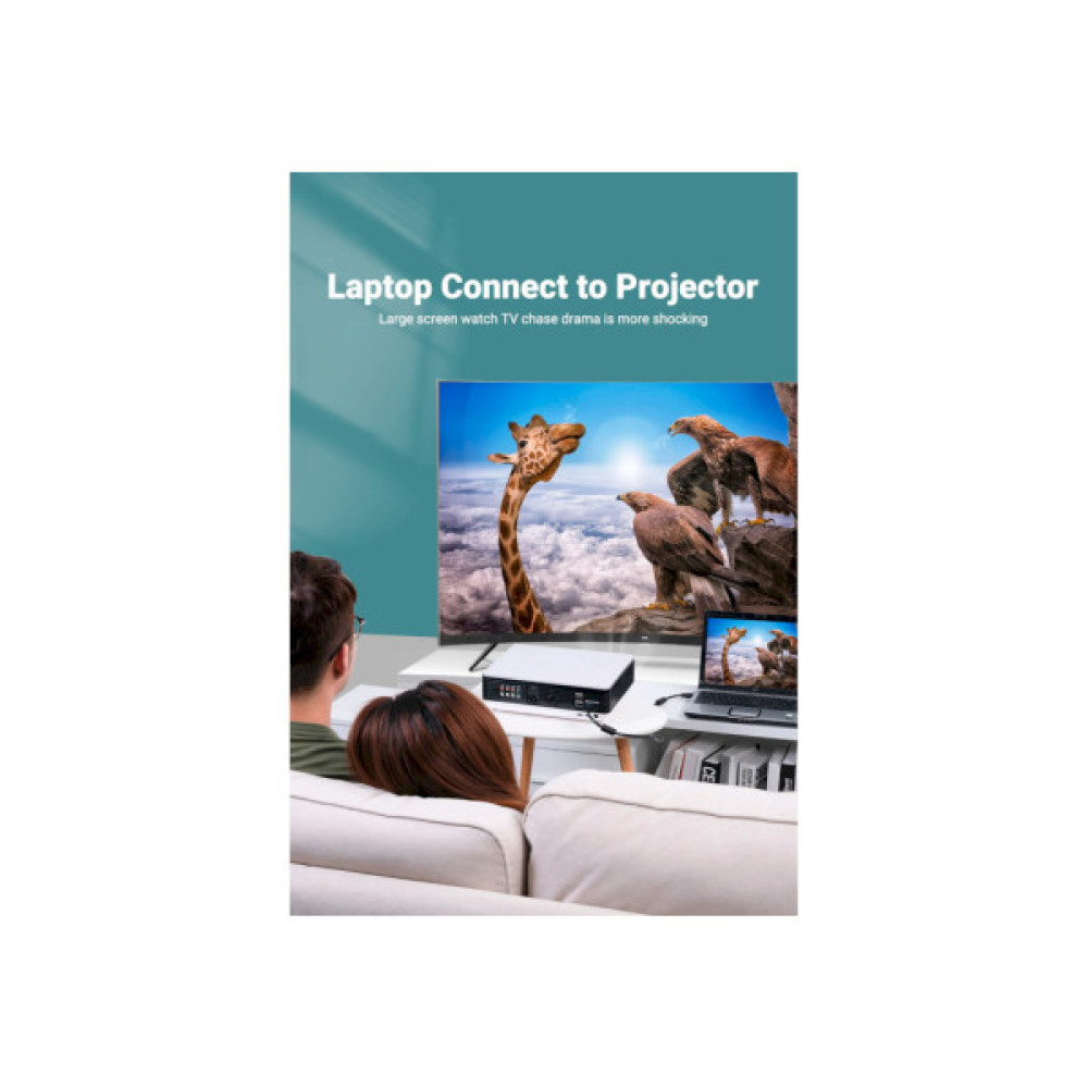 Кабель мультимедійний VGA 15M-15M 2.0m ferrite VENTION (DAEBH)